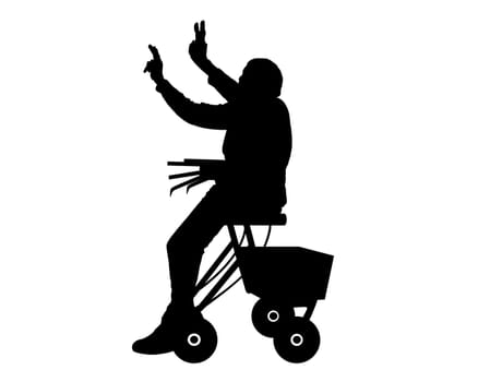 Woman with Rollator