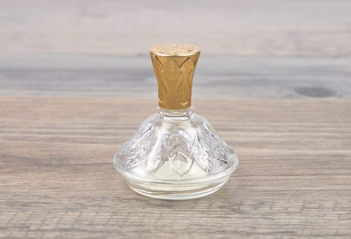 Bottle on wood