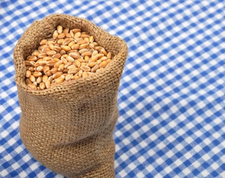 Grain sack on cloth