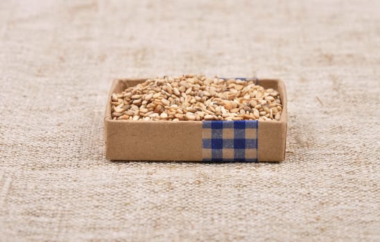 Sesame on linen