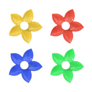 A close up image of a ceramic flower decorations