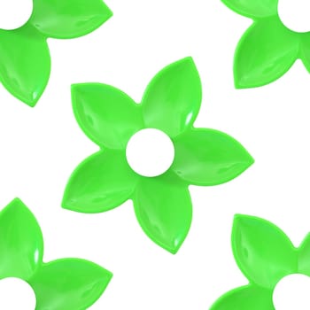 A close up image of a ceramic flower decorations
