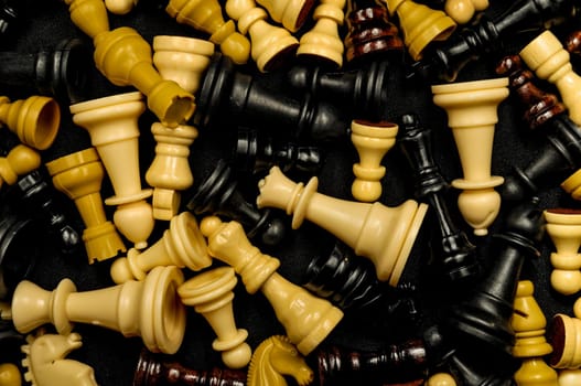 Chess Texture Pattern on a Black Background