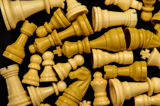 Chess Texture Pattern on a Black Background