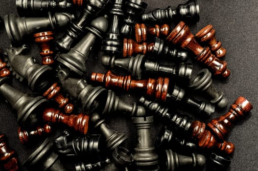 Chess Texture Pattern on a Black Background