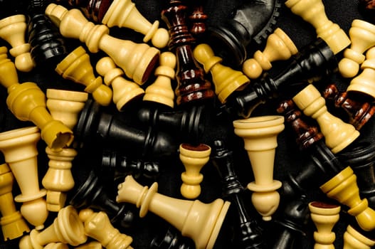 Chess Texture Pattern on a Black Background