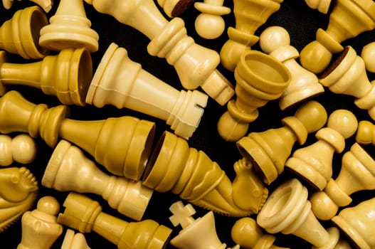 Chess Texture Pattern on a Black Background