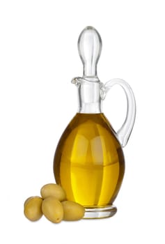 Carafe with olive oil and olives,insulated