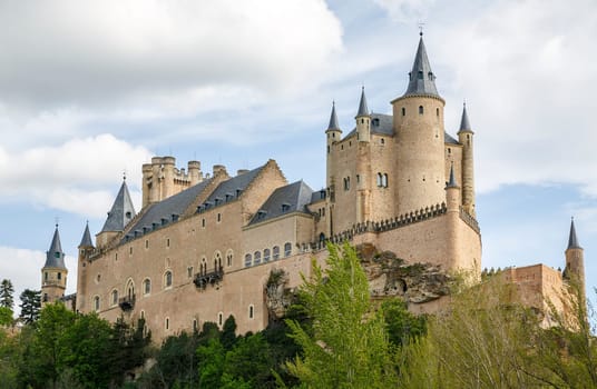 The famous Alcazar of Segovia, Castilla y Leon, Spain
