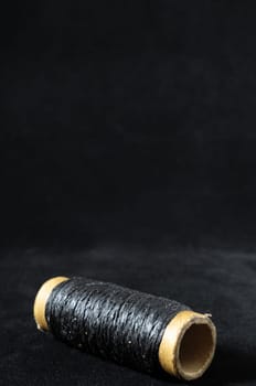 Roll of Twine isolated on a Black Background