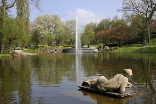 The Ahnepark is located north of Kassel