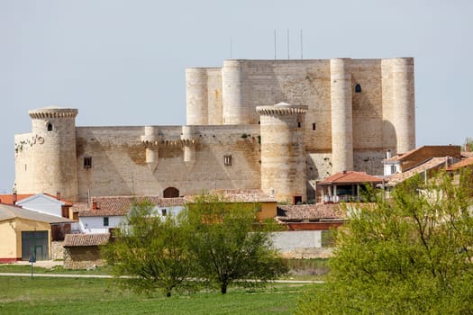 The castle in Sources of Valdepero, in Palencia Spain