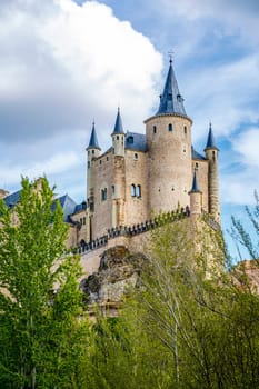 The famous Alcazar of Segovia, Castilla y Leon, Spain