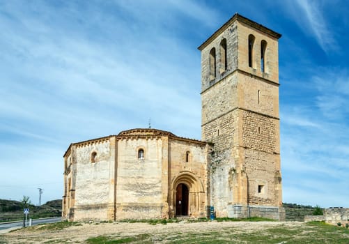 Veracruz medieval church, ancient templar church in Segovia, Spain.