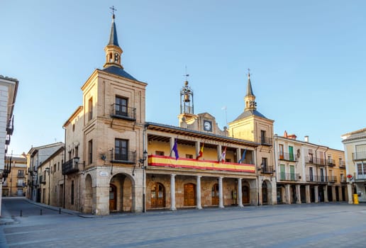 City Hall Burgo de Osma, Soria, Spain. Located in the main square