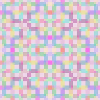 Light colors seamless pixel pattern. Vector illustration.
