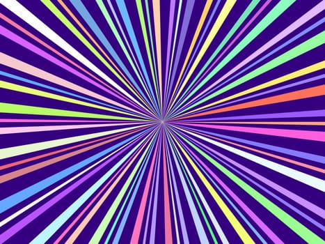 Abstract Space Rays Burst Pattern. Vector illustration