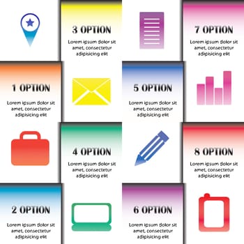 Office infographics, vector illustration