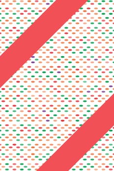 Vector illustration. Card design with dots and frame.