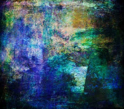 abstract ambient background in shades of blue and brown.
