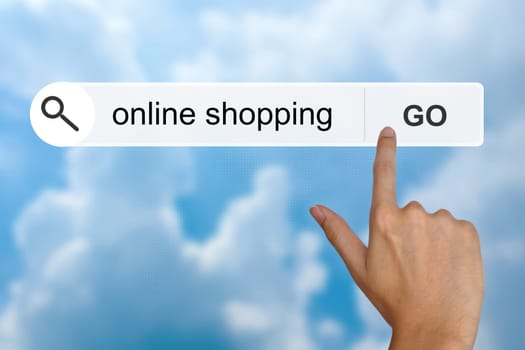 online shopping button on search toolbar