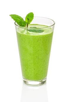 Green smoothie with mint