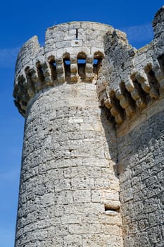 Castle of the Franco de Toledo, Villafuerte of Esgueva, Valladolid Spain