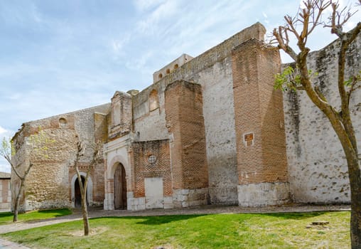 Church of San Andres Olmedo very dilapidated state, Valladolid, Spain