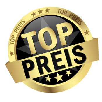 Button with banner " TOP PRICE """