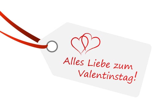 Pendant with text for Valentine's Day