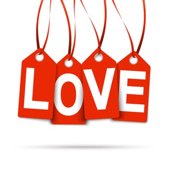 Hang Tags " LOVE """