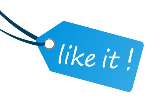 Pendant with text " like it ! """