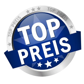 Button with banner " TOP PRICE """