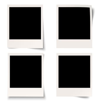 4 Polaroids with shadows