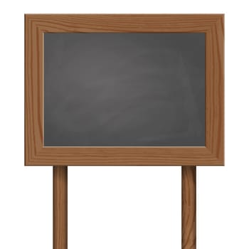 Table standing on posts