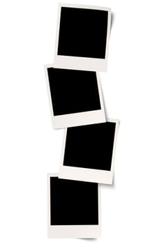 4 Polaroids with shadows in series