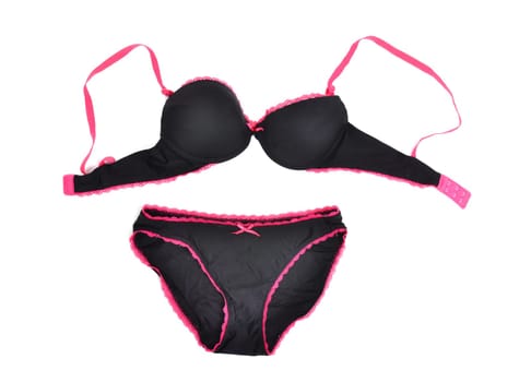 sexy female underwear on white background