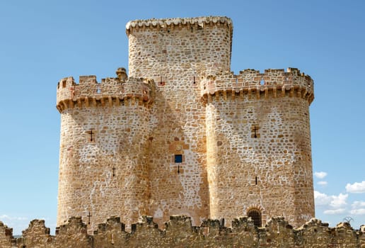 Turegano Castle,Castillo de Turegano. in Segovia province, Castilla Leon, central Spain.