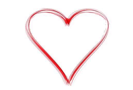 A Yellow Heart as an illustration in neon light style