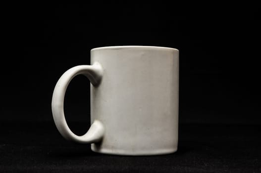 Coffee Cup Icons Top and Side View with Black Background