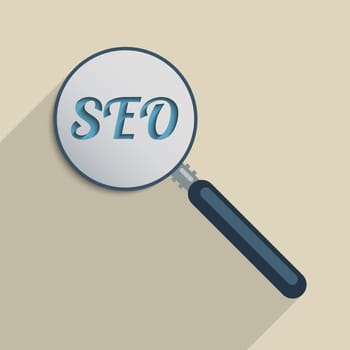 Concept for Search Engine Optimization, Digital Revolution and quick access to information