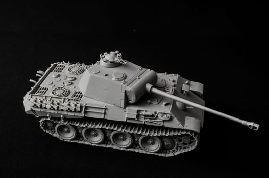 Tank. Track tank from the Second World War. Fighting vehicle.