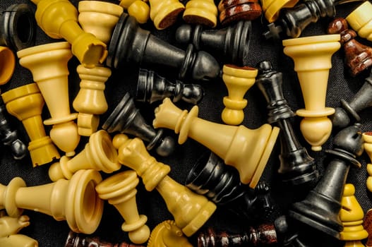 Chess Texture Pattern on a Black Background