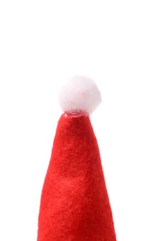 Santas hat on white background