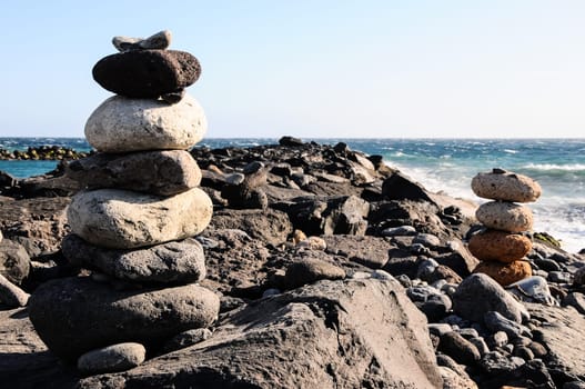 The Buddhist Traditional Stone Pyramids in Tenerife Canary Islands Spain