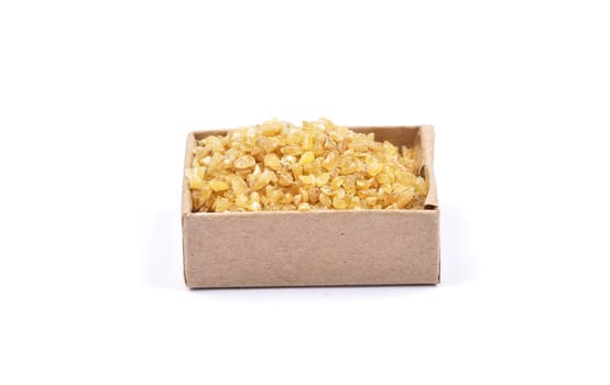 Bulgur on white