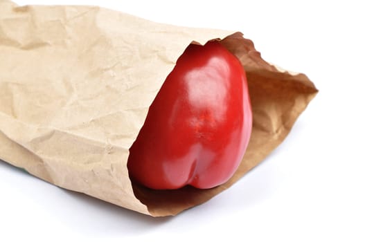 Vegetables in paper bags