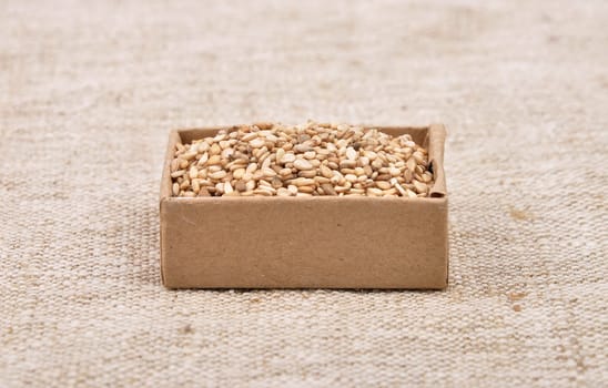 Sesame on linen