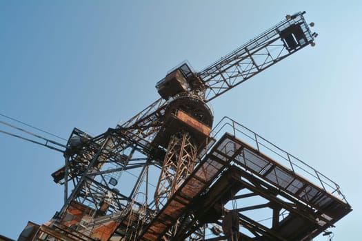 gigantic excavator in the disused Ferropolis opencast mine