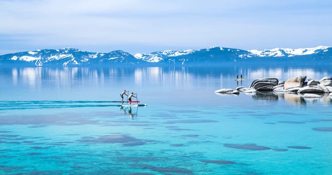 Paddle boarding